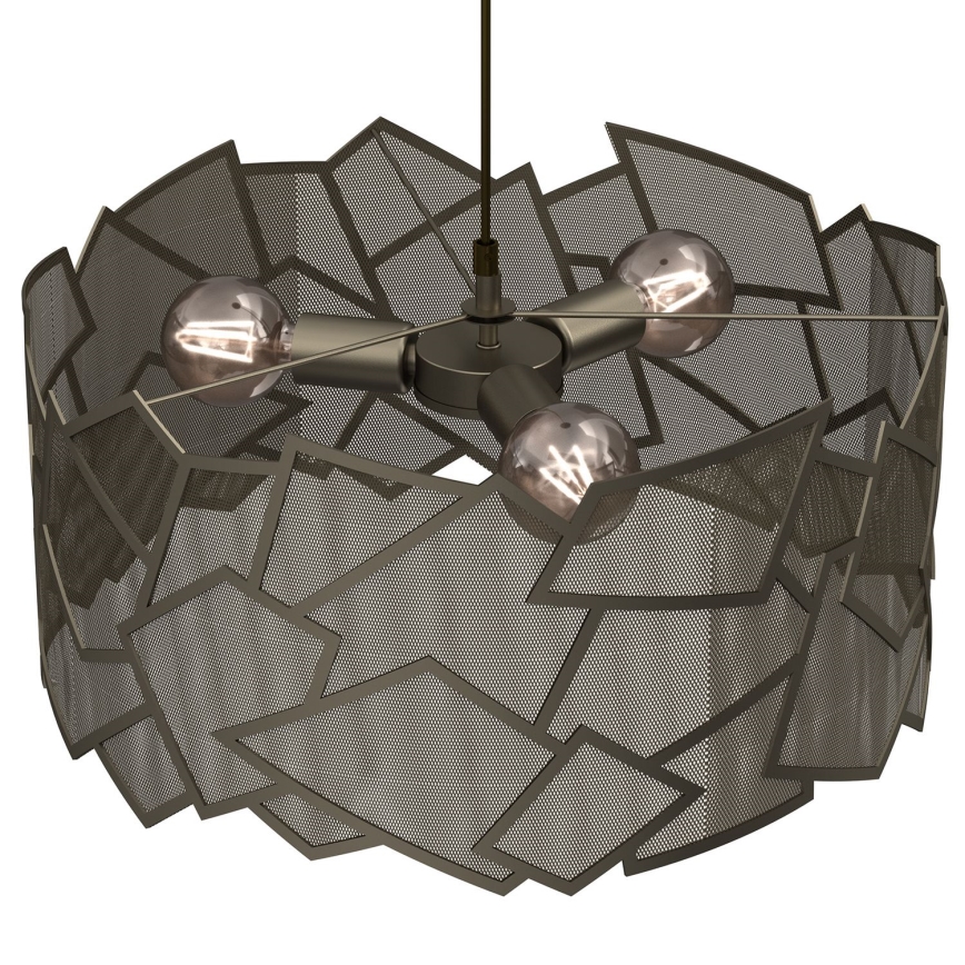 Chandelier on a string CAMO 3xE27/15W/230V gold