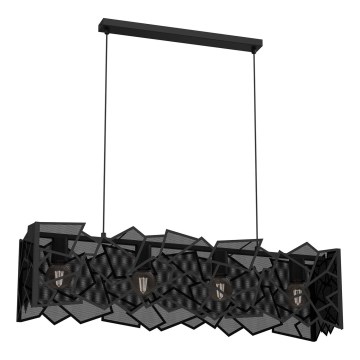 Chandelier on a string CAMO 4xE27/15W/230V black