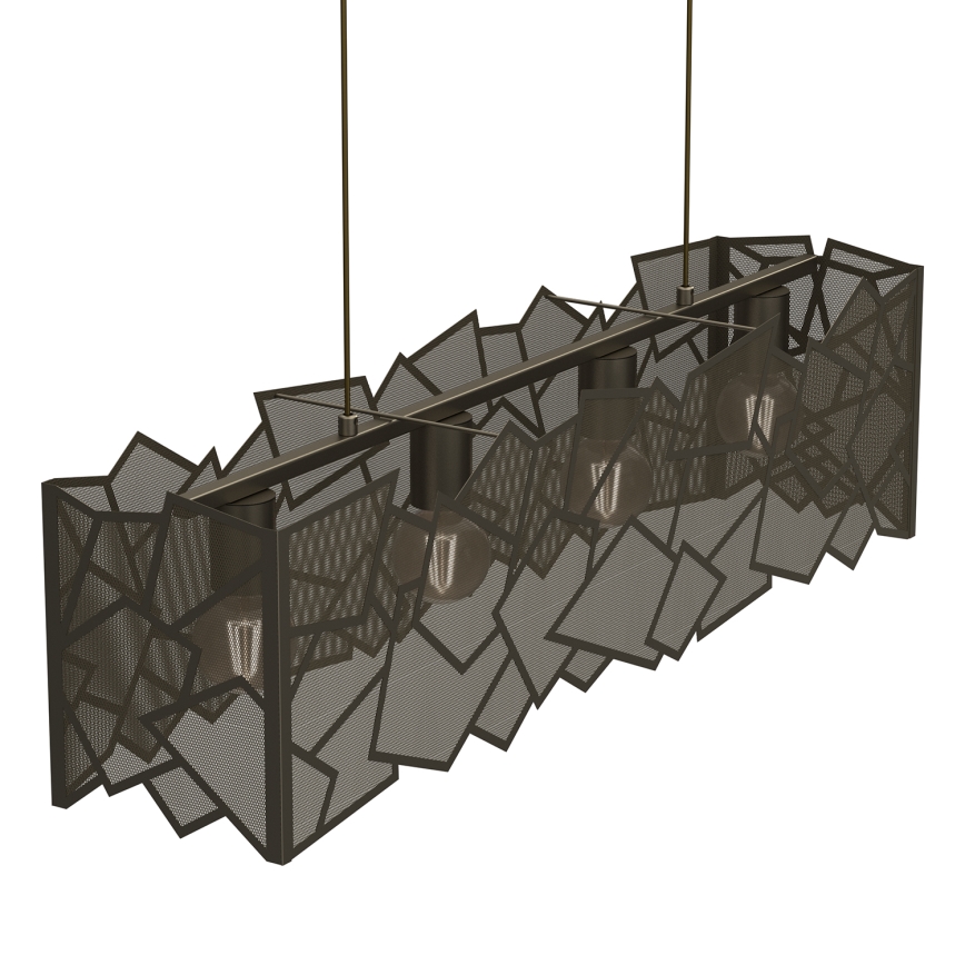 Chandelier on a string CAMO 4xE27/15W/230V gold