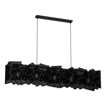 Chandelier on a string CAMO 5xE27/15W/230V black