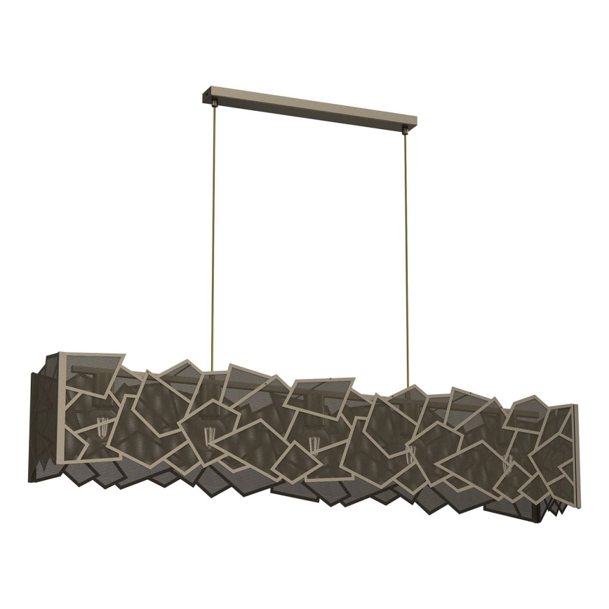 Chandelier on a string CAMO 5xE27/15W/230V gold