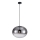 Chandelier on a string CAMPANIA 1xE27/60W/230V black