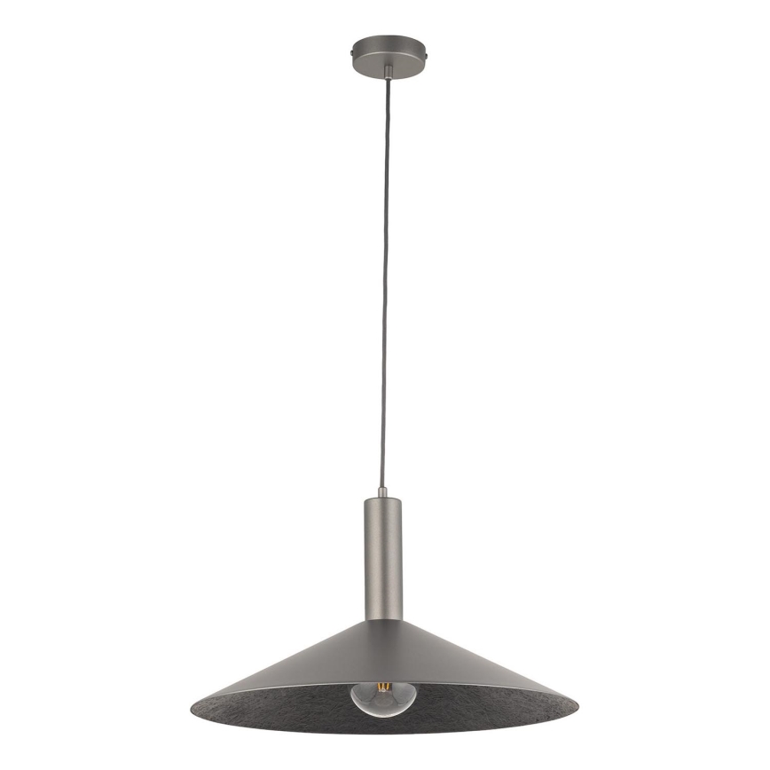 Chandelier on a string CAPRI 1xE27/15W/230V d. 50 cm anthracite/grey