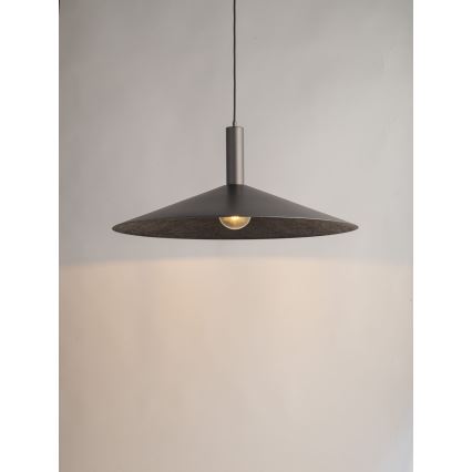 Chandelier on a string CAPRI 1xE27/15W/230V d. 50 cm anthracite/grey