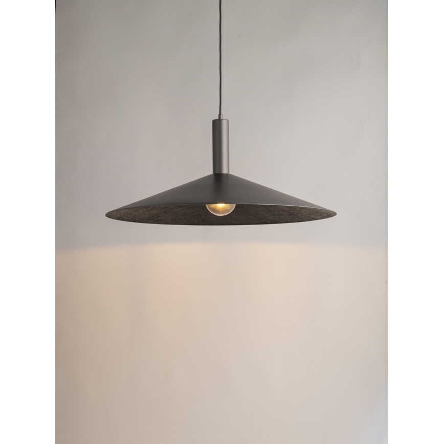 Chandelier on a string CAPRI 1xE27/15W/230V d. 50 cm anthracite/grey