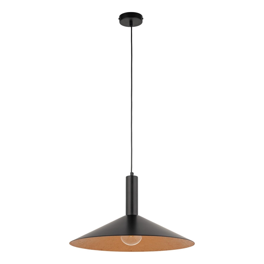 Chandelier on a string CAPRI 1xE27/15W/230V d. 50 cm black/copper