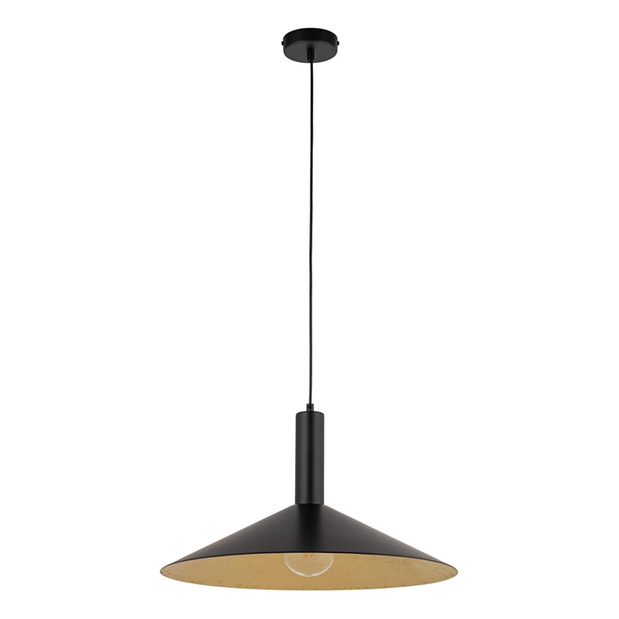 Chandelier on a string CAPRI 1xE27/15W/230V d. 50 cm black/gold