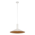 Chandelier on a string CAPRI 1xE27/15W/230V d. 50 cm white/copper