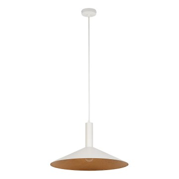Chandelier on a string CAPRI 1xE27/15W/230V d. 50 cm white/copper