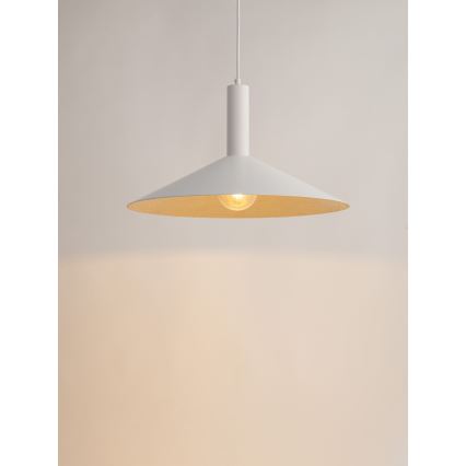 Chandelier on a string CAPRI 1xE27/15W/230V d. 50 cm white/gold
