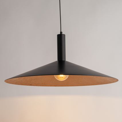 Chandelier on a string CAPRI 1xE27/15W/230V d. 70 cm black/copper