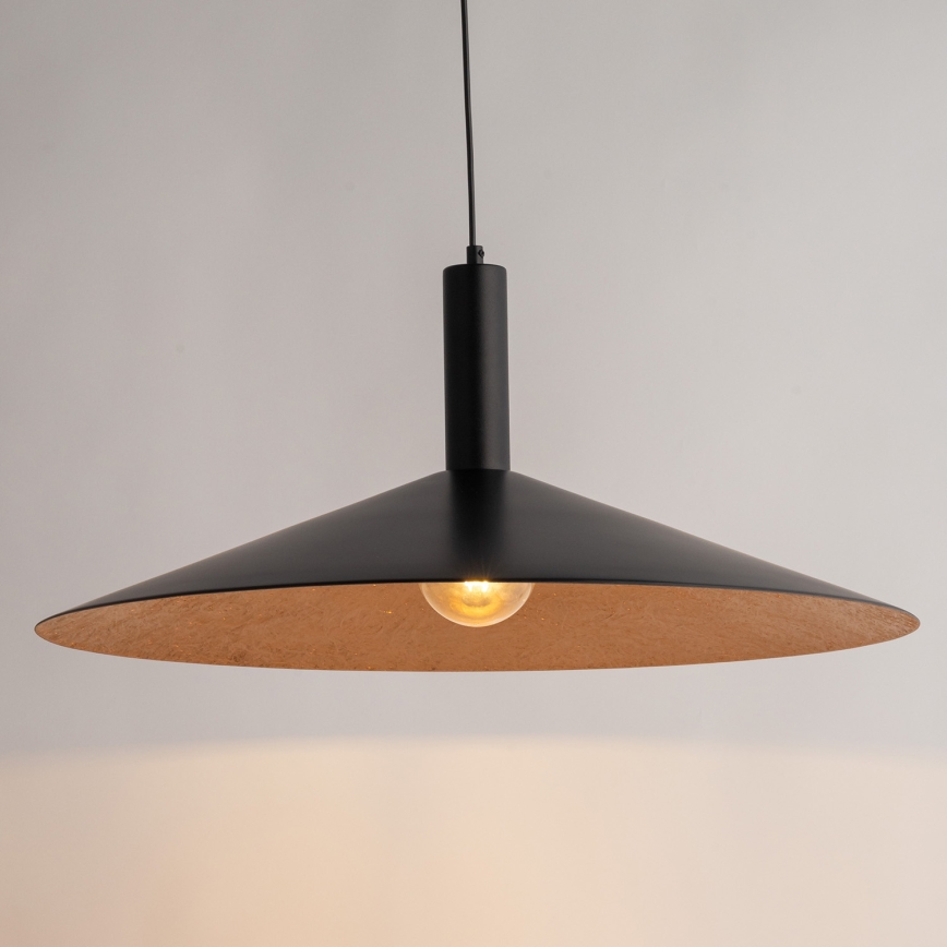 Chandelier on a string CAPRI 1xE27/15W/230V d. 70 cm black/copper