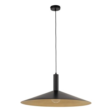Chandelier on a string CAPRI 1xE27/15W/230V d. 70 cm black/gold