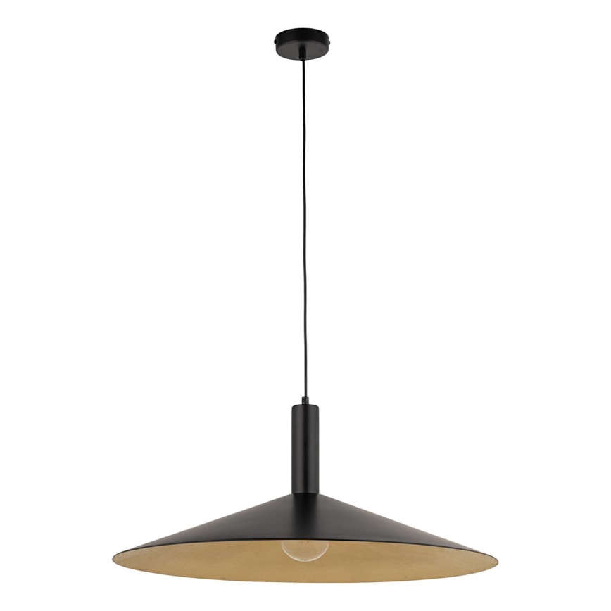 Chandelier on a string CAPRI 1xE27/15W/230V d. 70 cm black/gold