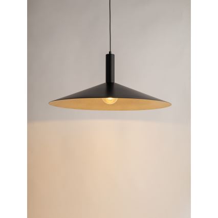 Chandelier on a string CAPRI 1xE27/15W/230V d. 70 cm black/gold