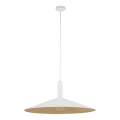 Chandelier on a string CAPRI 1xE27/15W/230V d. 70 cm white/gold