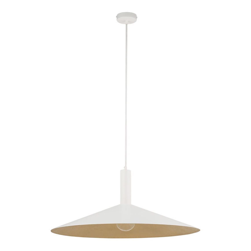 Chandelier on a string CAPRI 1xE27/15W/230V d. 70 cm white/gold