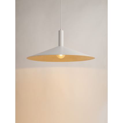 Chandelier on a string CAPRI 1xE27/15W/230V d. 70 cm white/gold