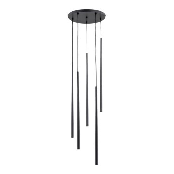 Chandelier on a string CARMEN 5xG9/40W/230V d. 30 cm black