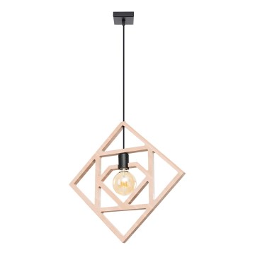 Chandelier on a string CARO 1xE27/15W/230V beech