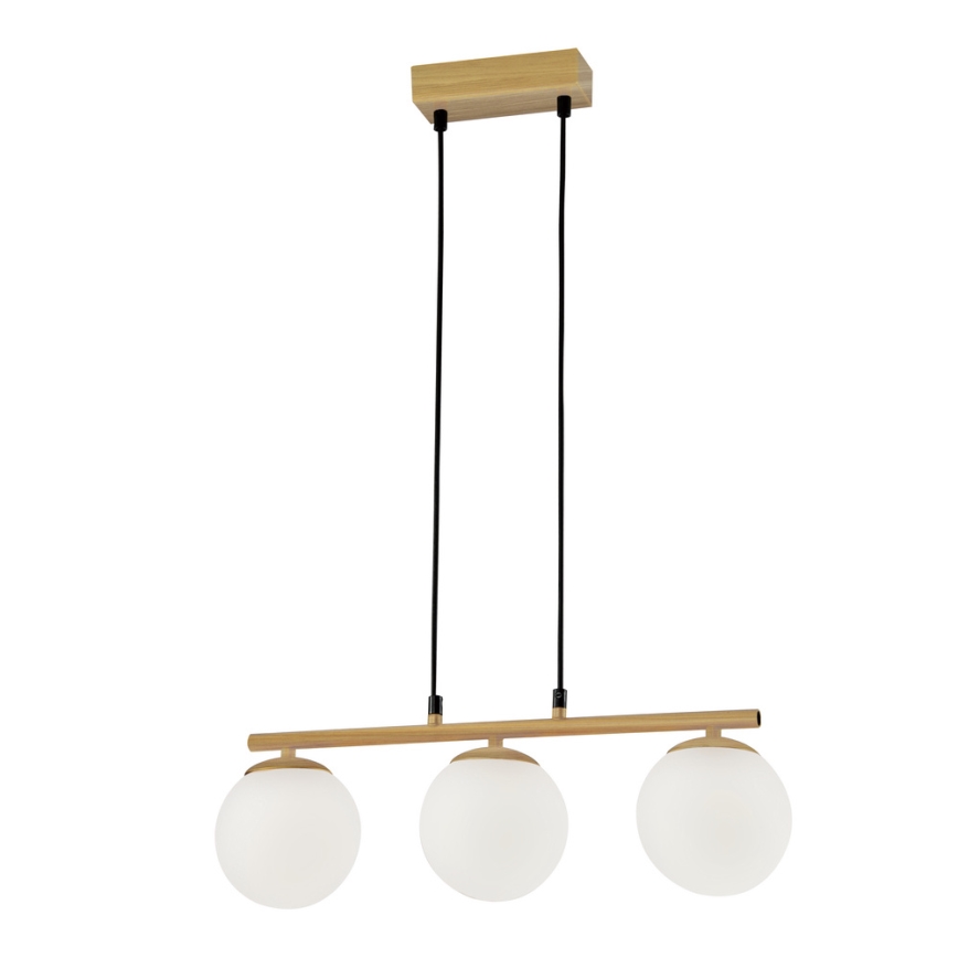 Chandelier on a string CARRINE 3xE14/40W/230V brown