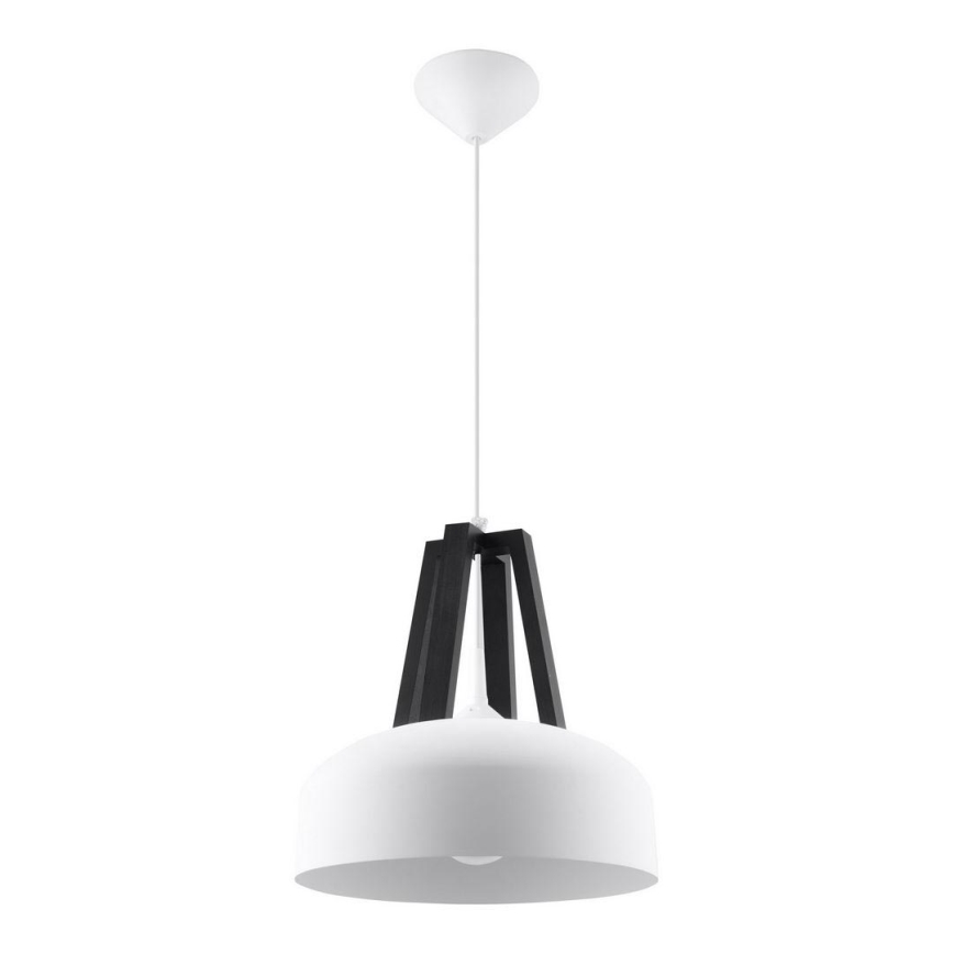 Chandelier on a string CASCO 1xE27/60W/230V d. 30 cm birch/beech