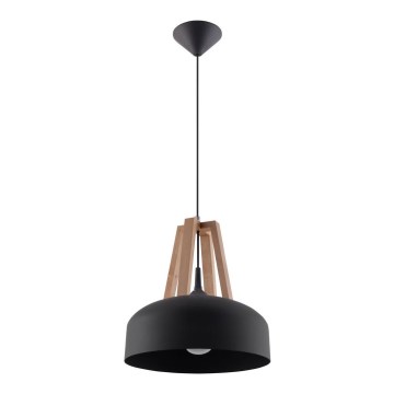Chandelier on a string CASCO 1xE27/60W/230V d. 30 cm birch