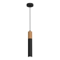 Chandelier on a string CASSA 1xGU10/60W/230V black