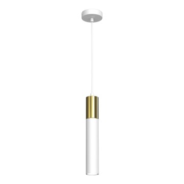 Chandelier on a string CASSA 1xGU10/8W/230V white/golden