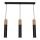 Chandelier on a string CASSA 3xGU10/60W/230V black