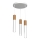 Chandelier on a string CASSA 3xGU10/8W/230V white