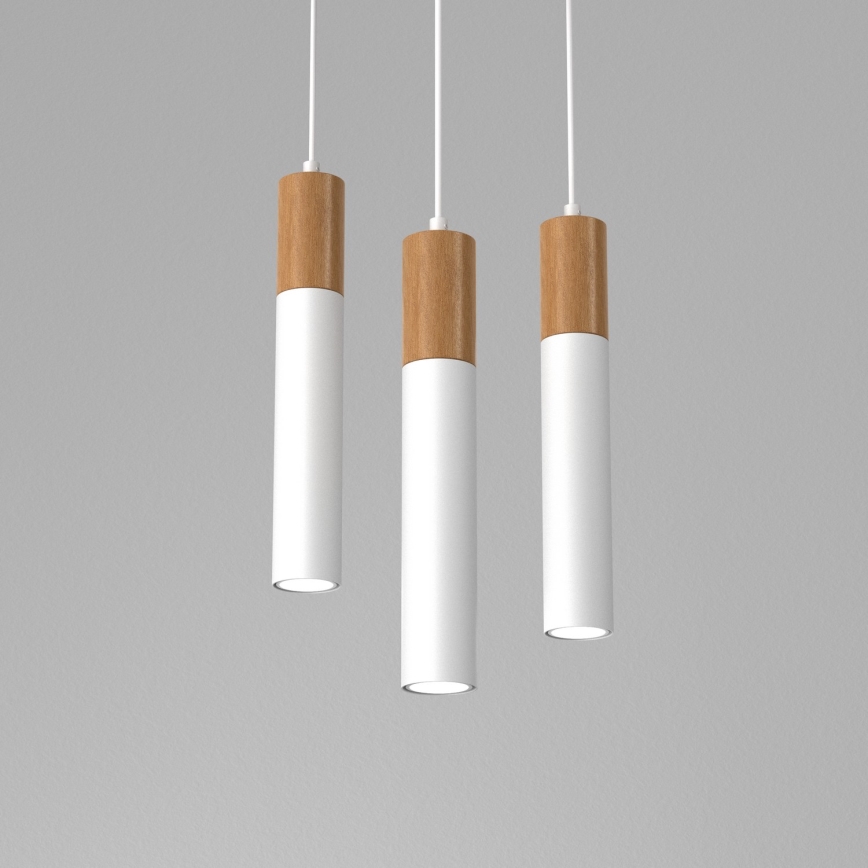 Chandelier on a string CASSA 3xGU10/8W/230V white