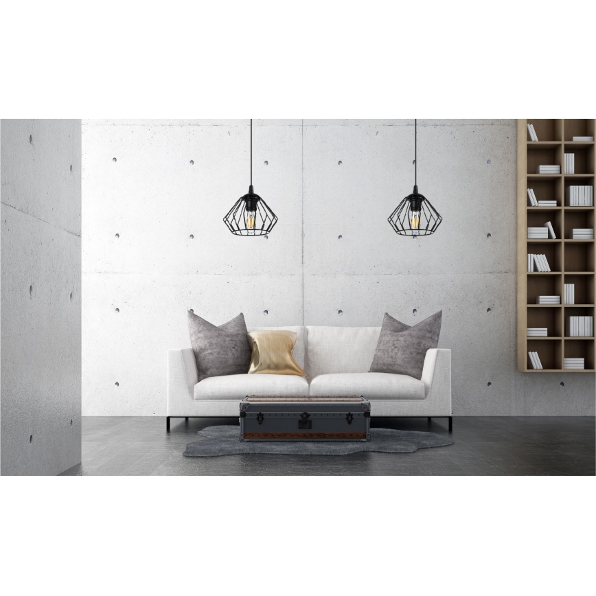 Chandelier on a string CEED 1xE27/60W/230V black