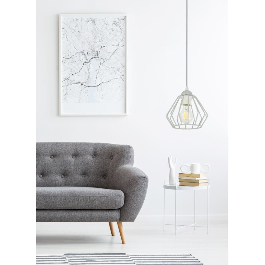 Chandelier on a string CEED 1xE27/60W/230V grey