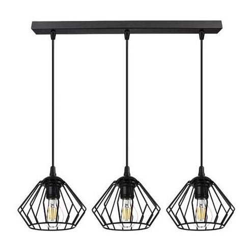 Chandelier on a string CEED 3xE27/60W/230V black