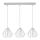 Chandelier on a string CEED 3xE27/60W/230V grey
