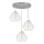 Chandelier on a string CEED 3xE27/60W/230V grey