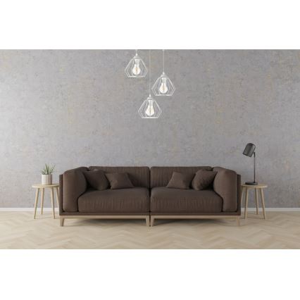 Chandelier on a string CEED 3xE27/60W/230V grey