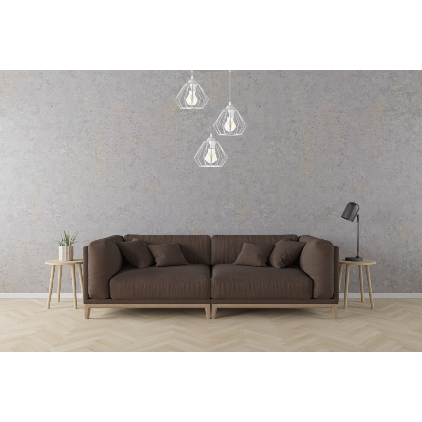Chandelier on a string CEED 3xE27/60W/230V grey