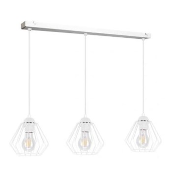 Chandelier on a string CEED 3xE27/60W/230V white