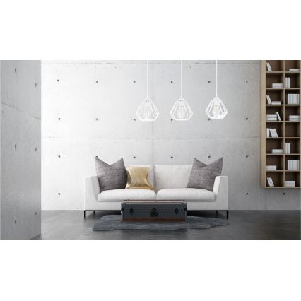 Chandelier on a string CEED 3xE27/60W/230V white