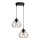 Chandelier on a string CEED GOLD 2xE27/60W/230V d. 28 cm black/gold