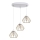 Chandelier on a string CEED GOLD 3xE27/60W/230V d. 45 cm white/gold