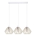 Chandelier on a string CEED GOLD 3xE27/60W/230V white/gold