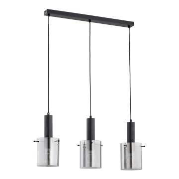 Chandelier on a string CELIA 3xE27/60W/230V black