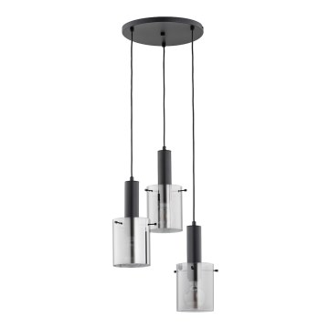 Chandelier on a string CELIA 3xE27/60W/230V black