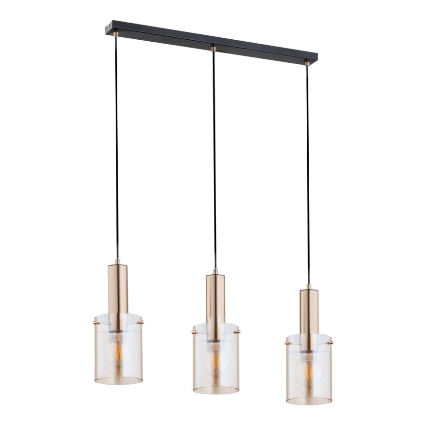 Chandelier on a string CELIA 3xE27/60W/230V gold