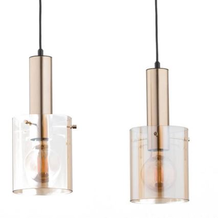Chandelier on a string CELIA 3xE27/60W/230V gold
