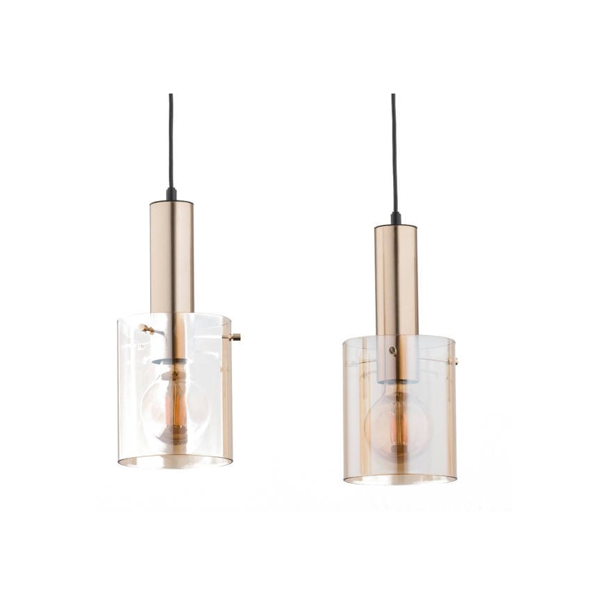 Chandelier on a string CELIA 3xE27/60W/230V gold