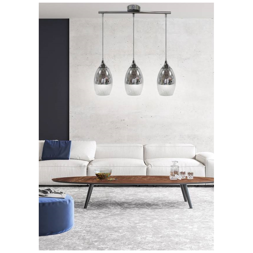 Chandelier on a string CELIA 3xE27/60W/230V